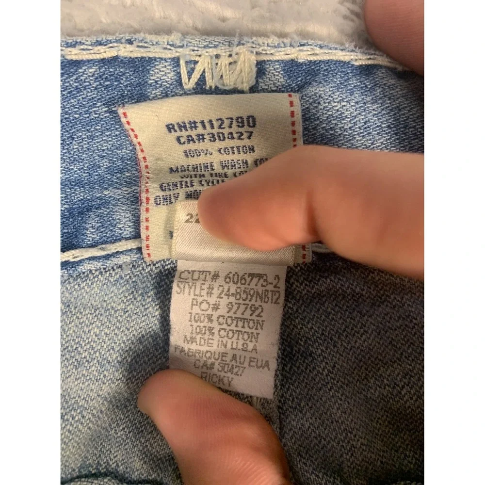 2000s True Religion Ricky Super T Jeans Mens 36x32 Blue Denim 24-859NBT2
